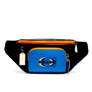 Coach Track Belt Bag With Quilting And Coach Stamp